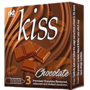 kiss condoms chocolate dotted