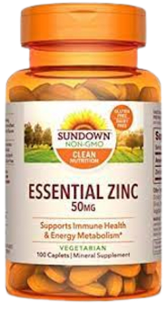 sundown essential zinc gluconate 50 mg