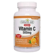 natures aid vitamin c500mg sugar free chewable (w/rosehips&citrus bioflavonoids)