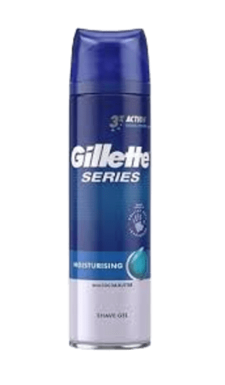 gillette series shaving gel with cacao butter