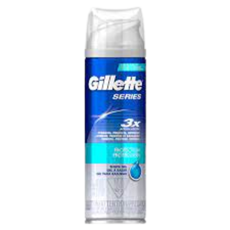 gillette series shaving gel with almond