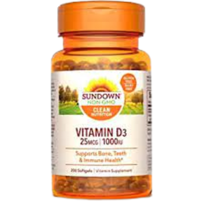sundown d3 - 1000iu softgels