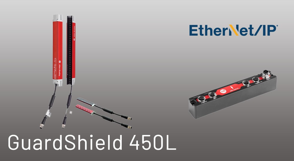 Allen-Bradley 450L Sikkerhetslysgardiner nå med Ethernet/IP