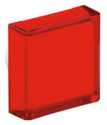 Trykkplate/Linse firkant rød