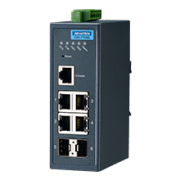 4FE + 2SFP Port Managed Ethernet Switch Wide Temp   