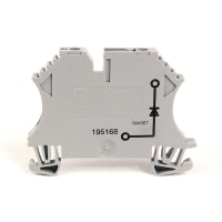 Rekkeklemme 2.5mm2 skru grå