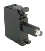 Sokkel m/24V LED rød