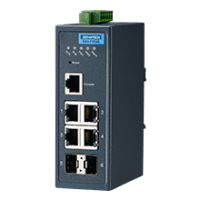 4FE+2G SFP Managed Ethernet Switch, 12~48 VDC, -40~75