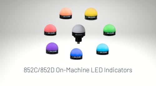 852C/852D On-Machine LED Indicators