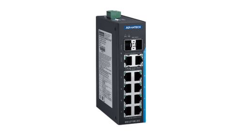 EKI-2710E-2CI-A - Unmanaged Smart Switch med VLAN, BSP og QoS