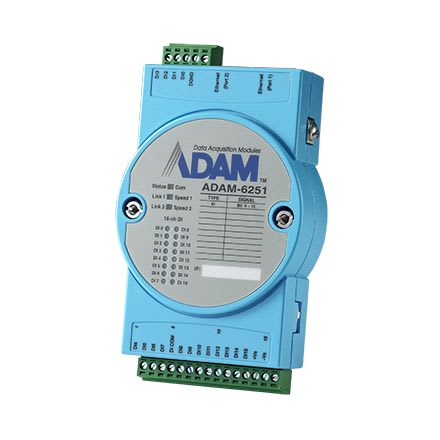 16-ch Isolated Digital Input Modbus TCP Module