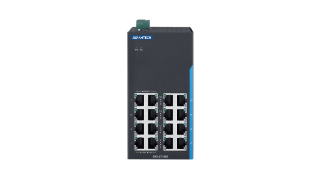 16-port Fast Eth, Unm Smart Switch with VLAN and QoS