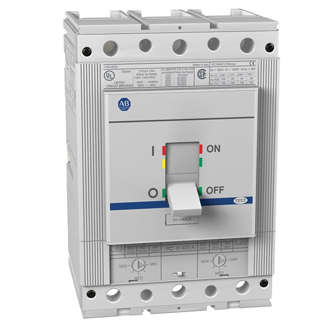 Effektbr.3-pol J str.300A Icu=70KA 400V just.term./magn.
