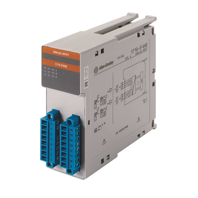 4 Ch HART Analog Inp Mod, WideF, For use with 2,3 or 4 wire