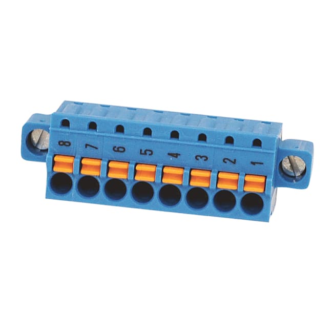 Intrinsically Safe Terminal, 8-Pole, Clamp