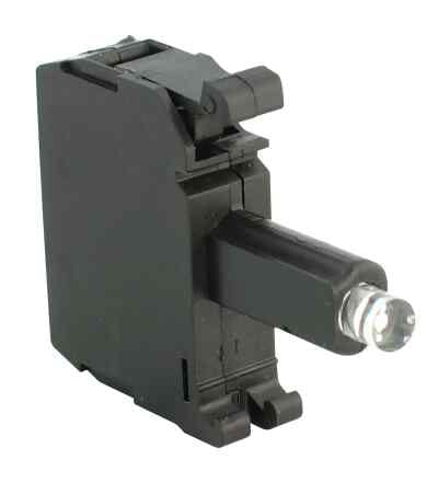 Sokkel m/24V LED rød