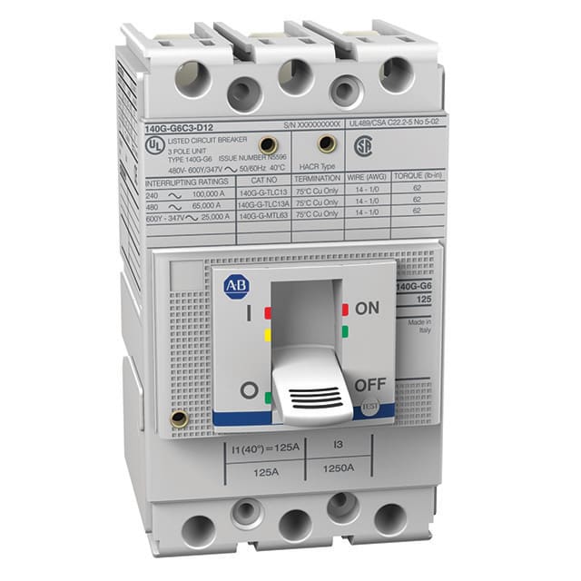 Effektbr.3-pol G,30A,36KA 400V fast.term./magn+.aux 1c/o 24V