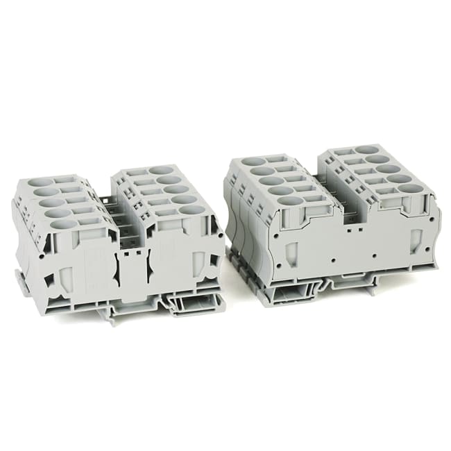 fjærklemme 2.5mm2 grå