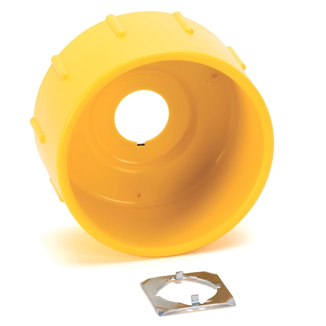 Krave f/Nødstopp plast gul for 22,5mm hull