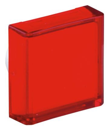 Trykkplate/Linse firkant rød Triple-S