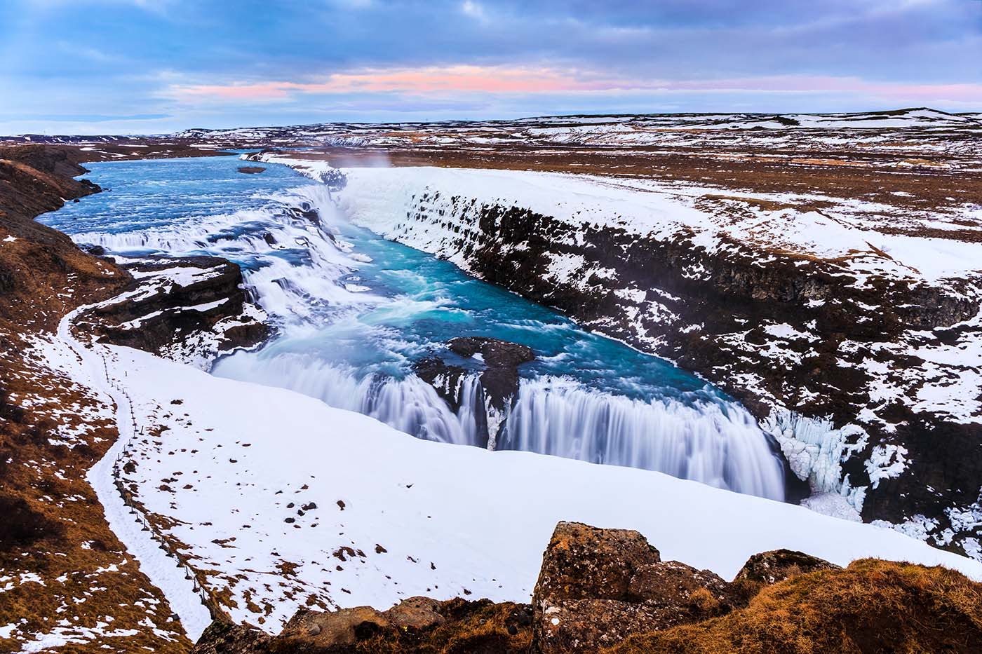 Iceland in December: Explore the Mesmerizing Celestial Lights 4 Gullfoss waterfall, Seljalandsfoss in Iceland in December