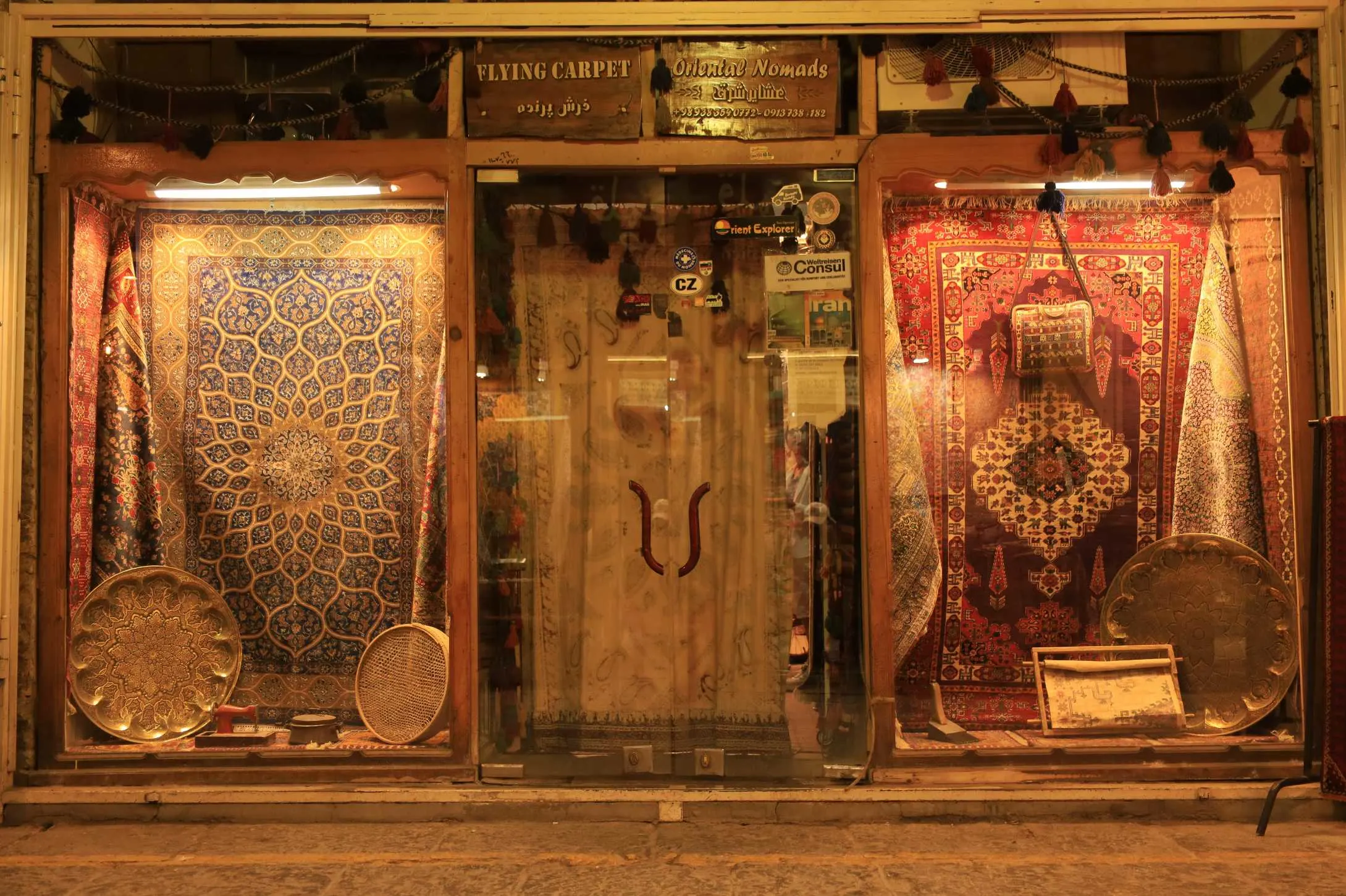 Hand-woven Persian carpet with a classical floral medallion, Heritage Persia partner workshop