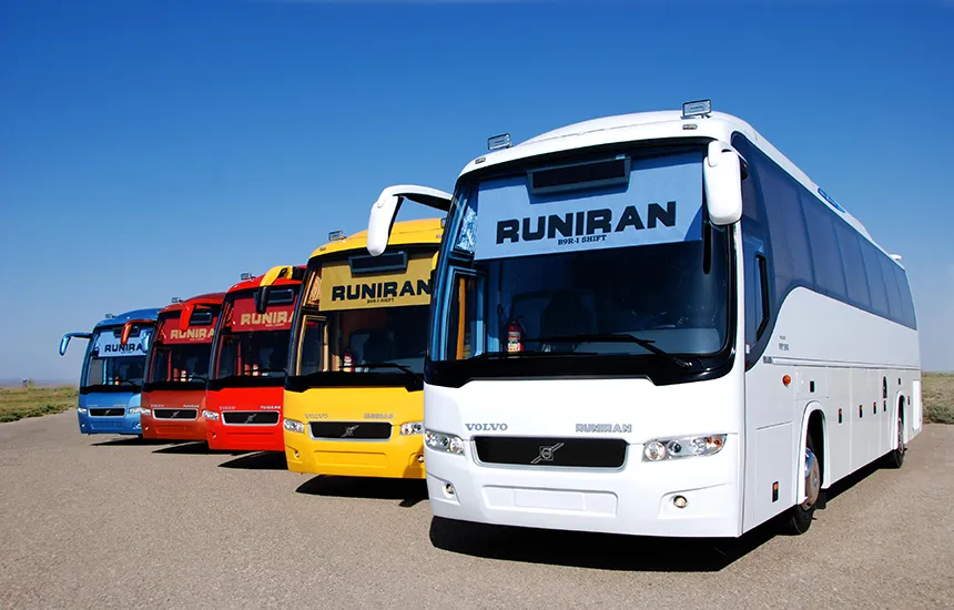 Iran VIP bus exterior — Volvo coach