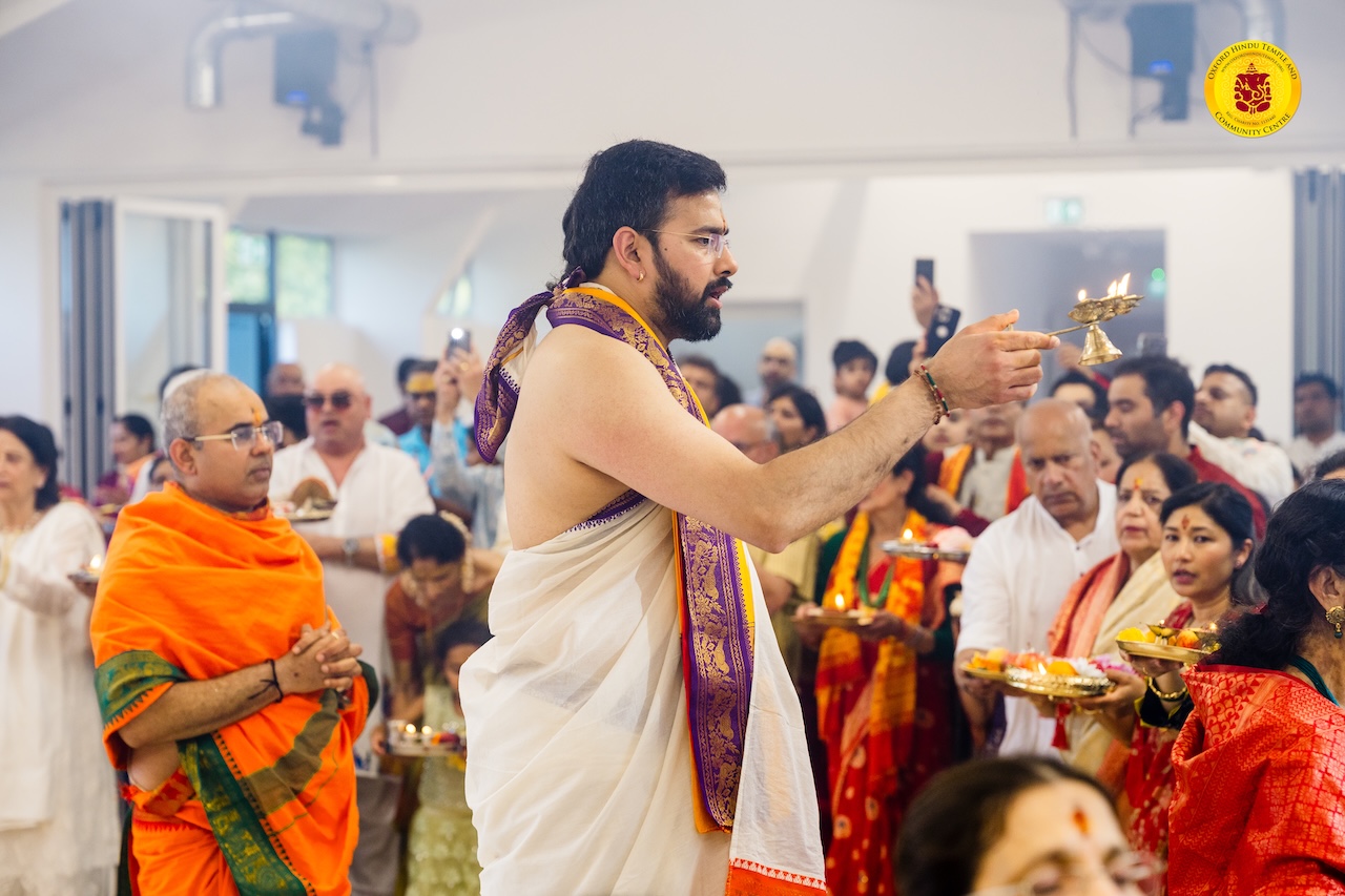 Maha Aarati during Prana Pratishtha celebrations