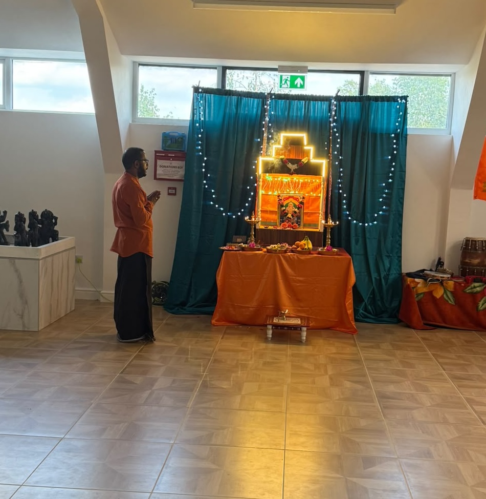 Ayyappa pooja at Oxford Hindu Mandir