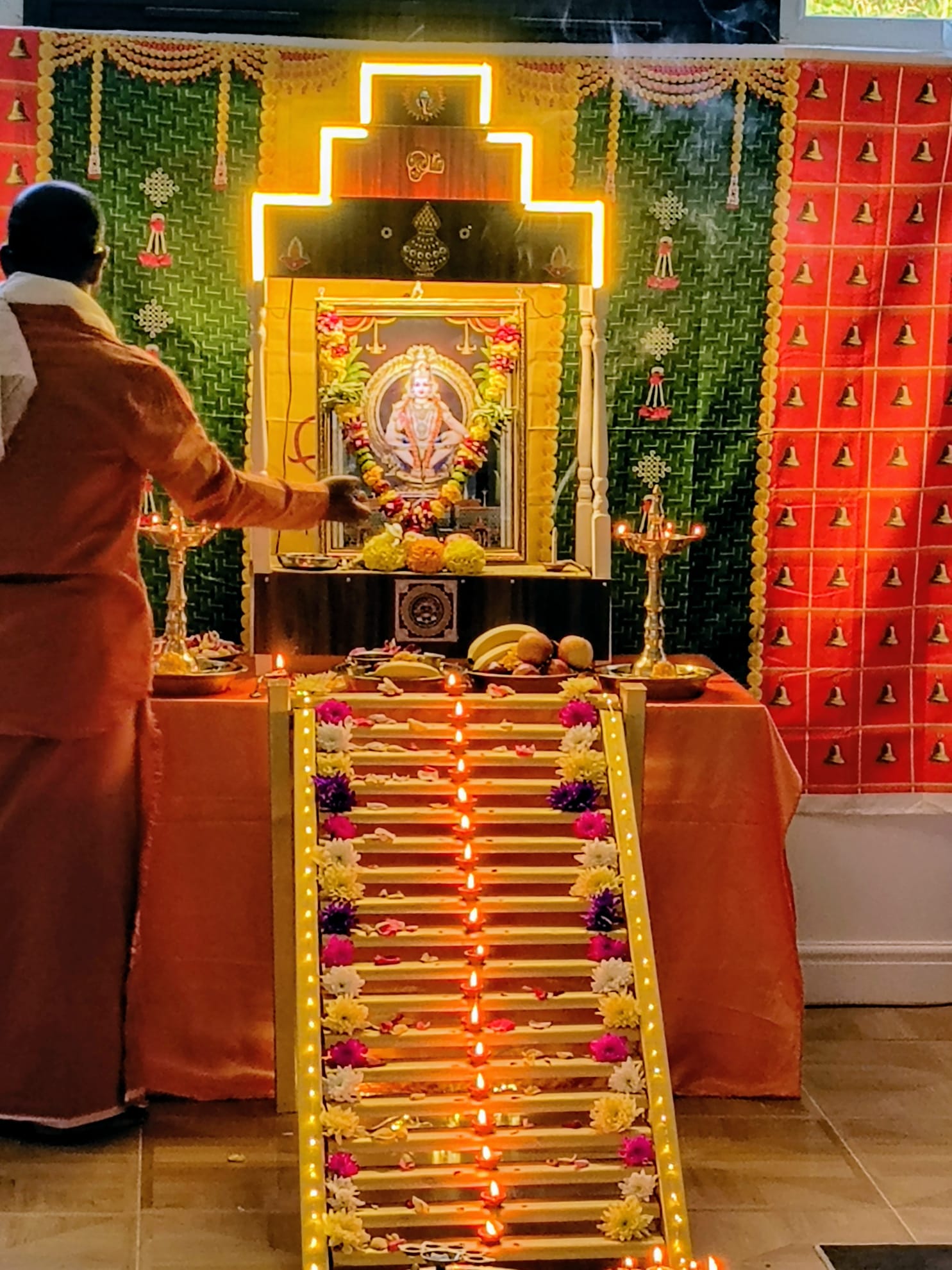 Ayyappa padi pooja at Oxford Hindu Mandir