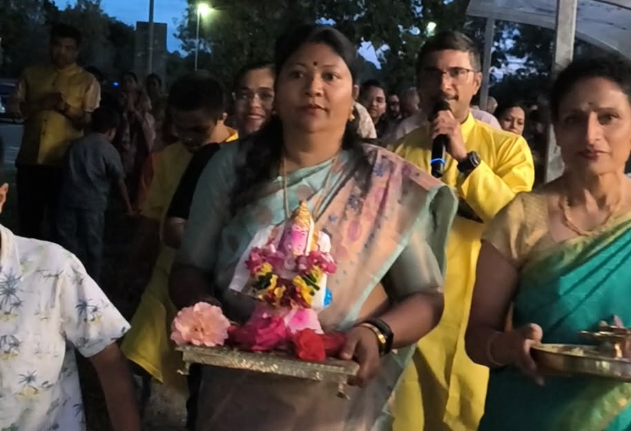 Ganesh Chaturthi sthapana and pooja at Oxford Hindu Mandir