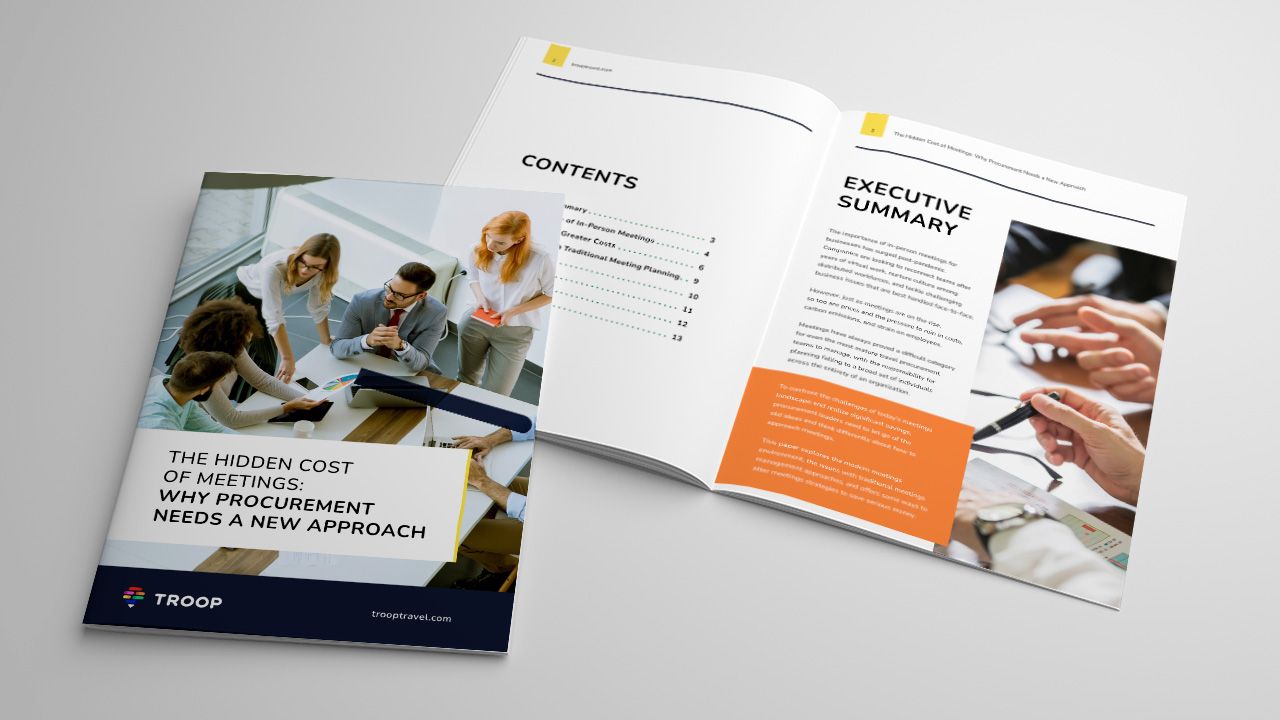 TROOP the hidden cost of meetings download brochure