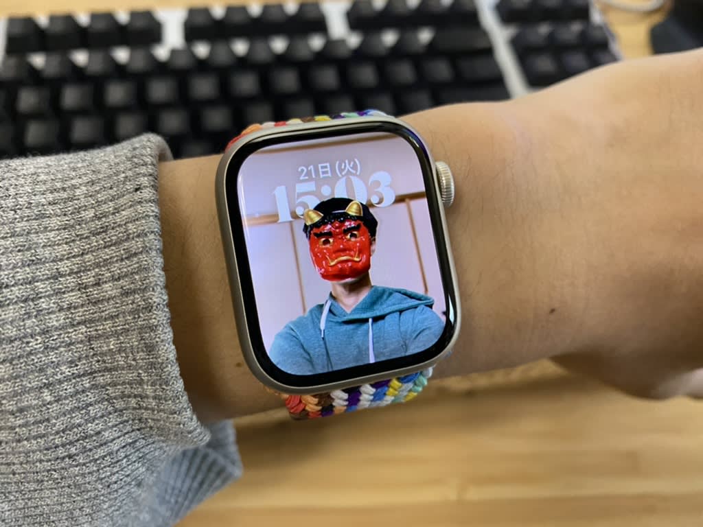 鬼のウォッチフェイスの画像