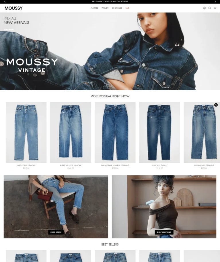 Denim Label Storefront — sample project