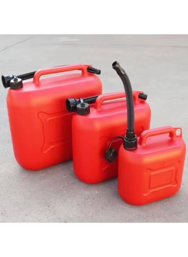 Portable Red Fuel Jerry Can with Secure Cap Designed for portability and convenience, this red fuel jerry can provides sturdy construction and a practical handle for transportation, while