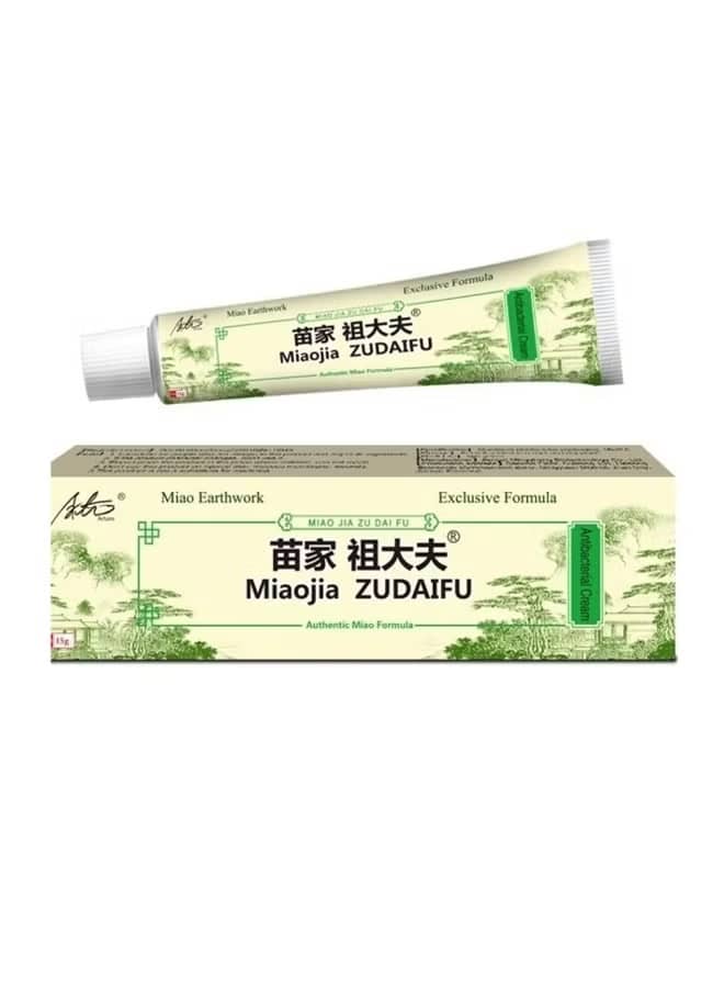Miaojia ZUDAIFU Botanical Skin Cream 15g – Herbal Inspired Formula, Supports Skin Comfort, Smooth and Lightweight Texture, Gentle for Regular Use, Convenient Small Size