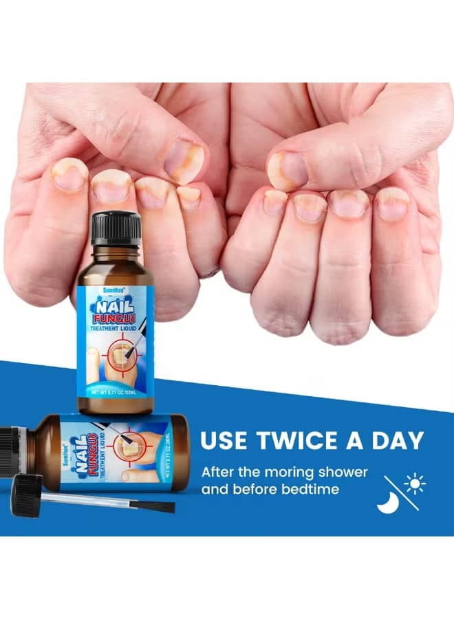 Sumifun Nail Fungus Treatment Liquid 20ml, Easy-Apply Nail Care Treatment with Precision Brush, Convenient Solution for Fingernail and Toenail Maintenance, Helps Support Clean, Neat and