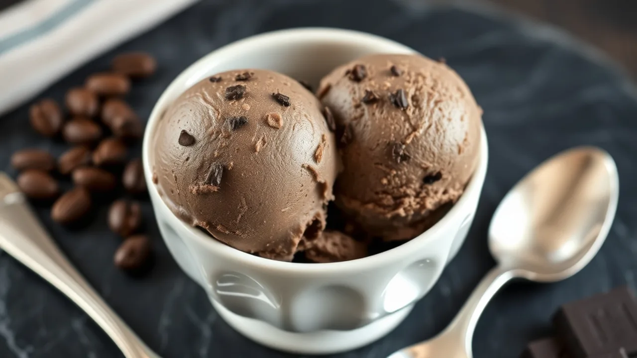 Creamy Chocolate Coffee Ice Cream Recipe (No-Churn) Creamy Chocolate Coffee Ice Cream Recipe (No-Churn)