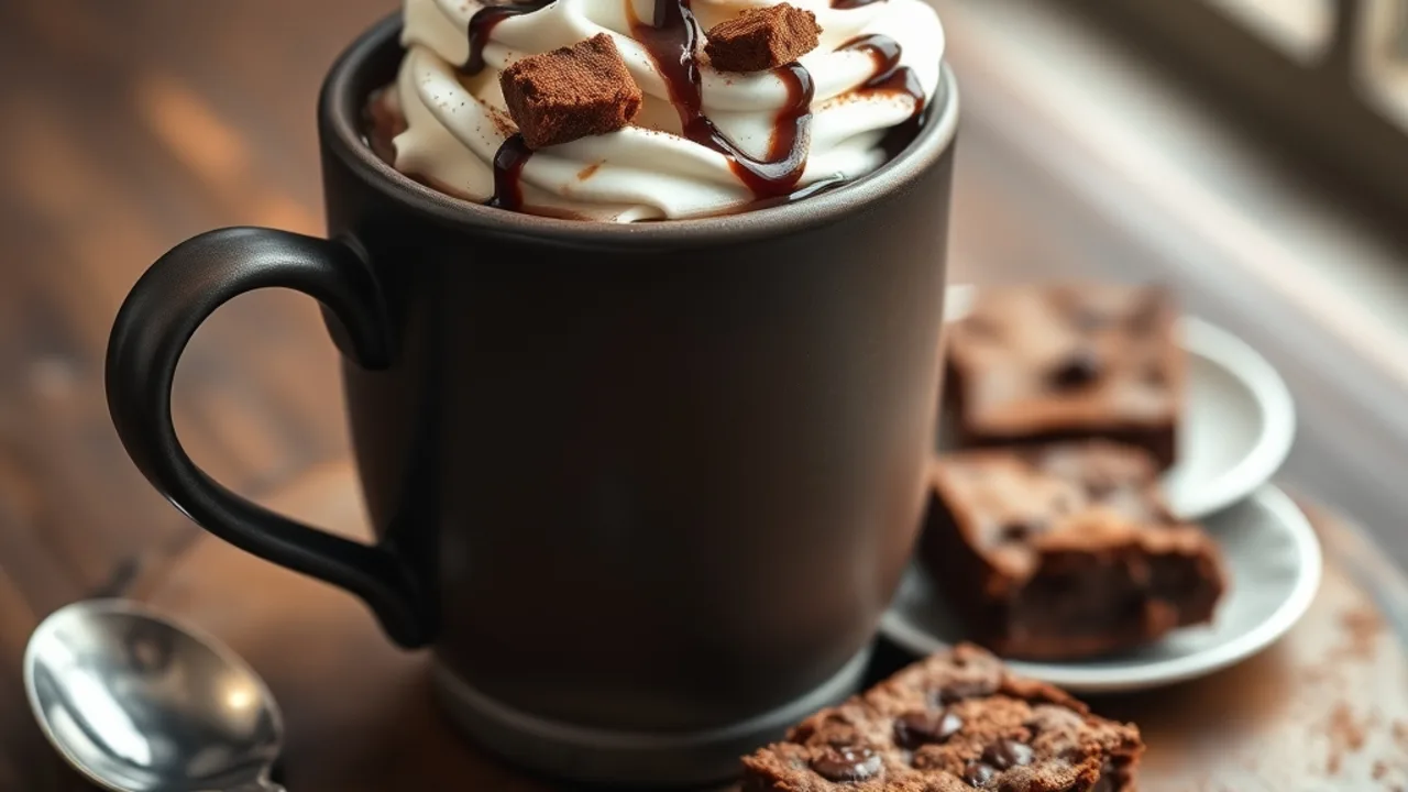 Hot Chocolate with Brownie: Decadent Homemade Recipe