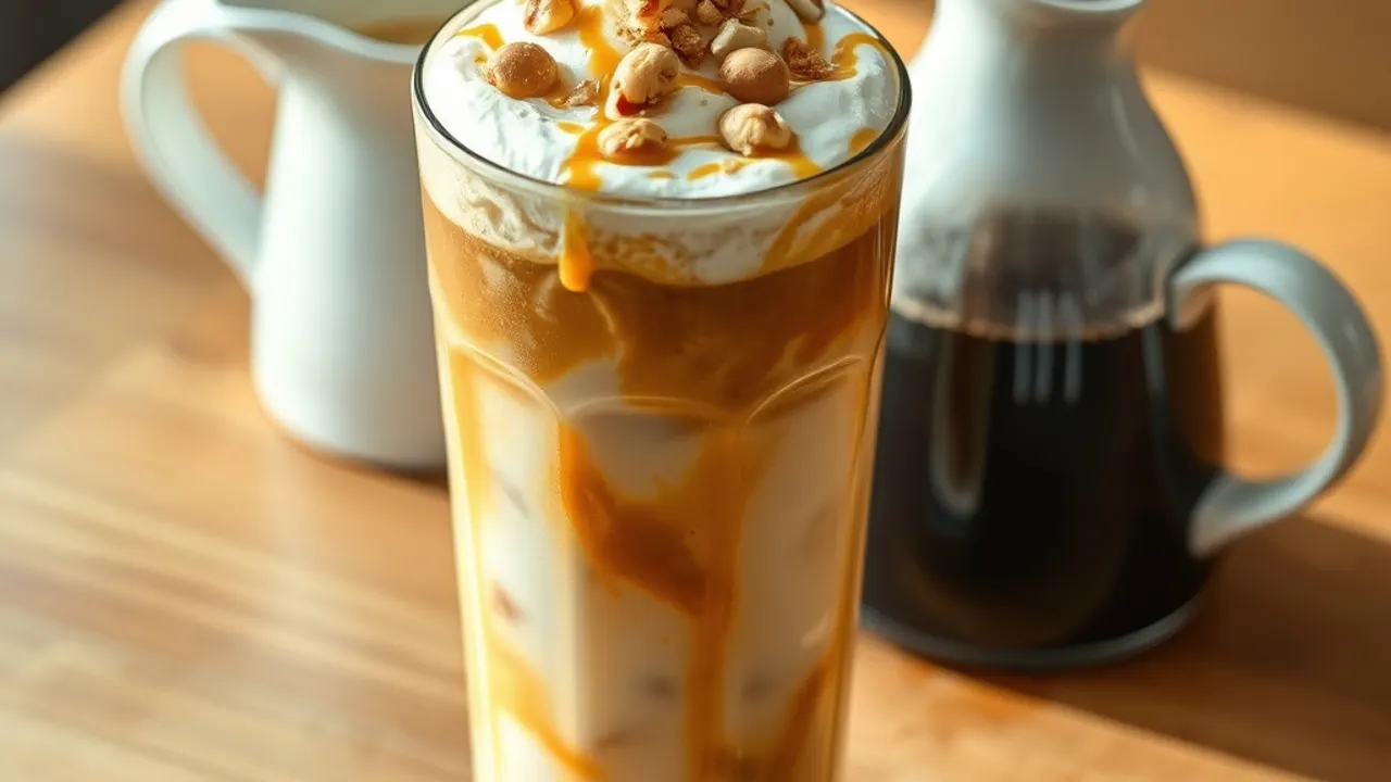 Iced Buttery Nut Macchiato Recipe: Easy Cafe Drink
