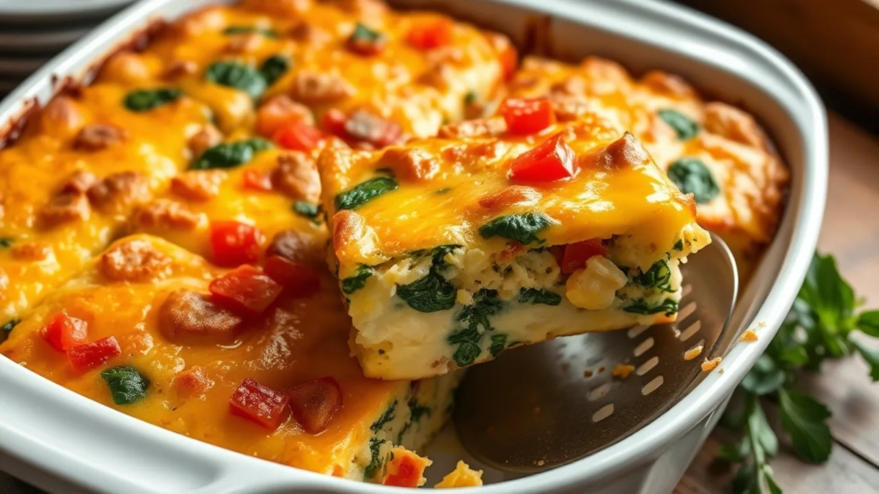 Easy Egg Casserole with Veggies: Fluffy Breakfast Bake Easy Egg Casserole with Veggies: Fluffy Breakfast Bake