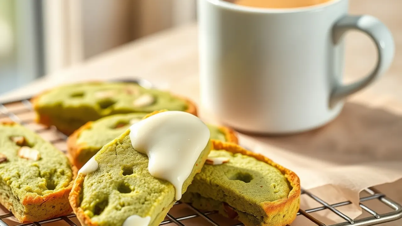 Biscotti the Matcha: Easy Crispy Green Tea Italian Cookies