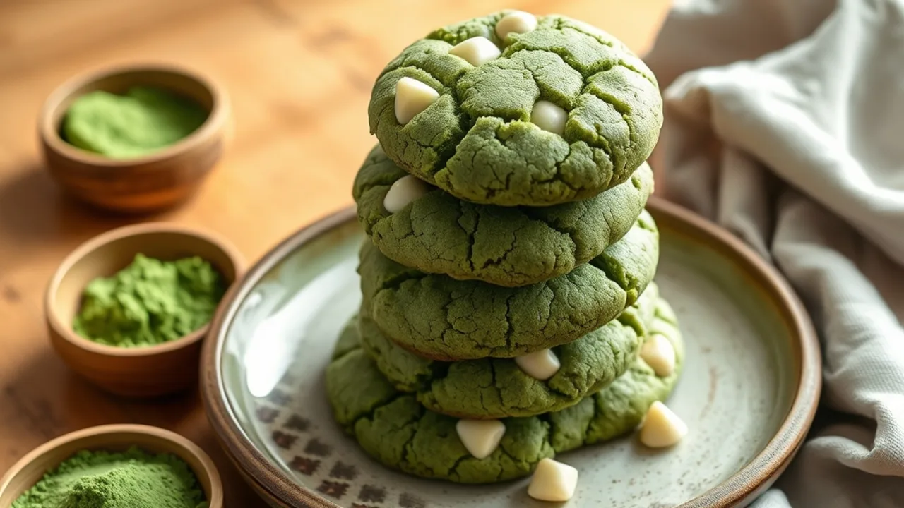 Easy Greentea Cookies Recipe: Soft, Chewy, and Vibrant