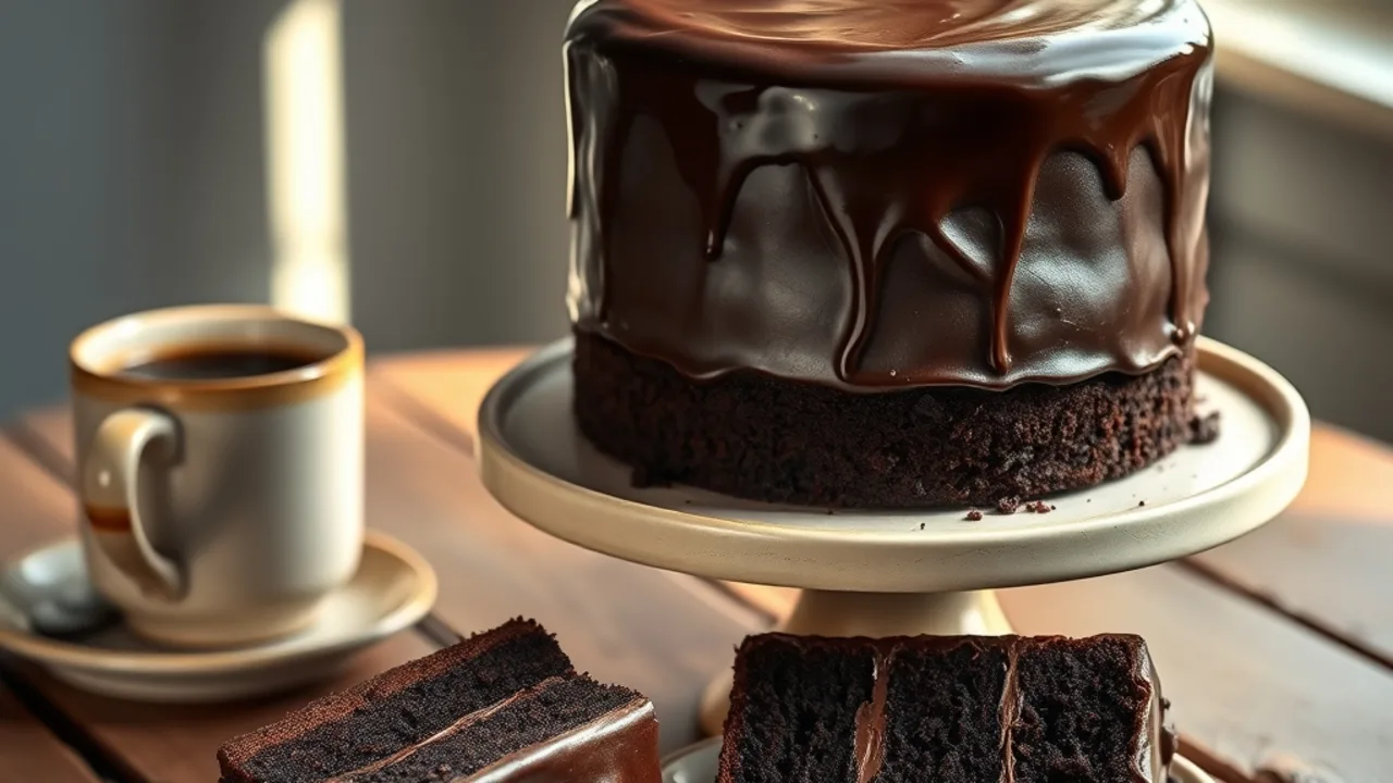Chocolate Cake Recipe with Coffee (Ultra-Moist & Fudgy)