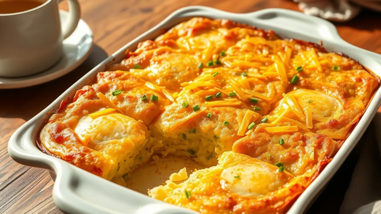 Breakfast Egg Casserole with Hash Browns (Easy & Cheesy) Breakfast Egg Casserole with Hash Browns (Easy & Cheesy)