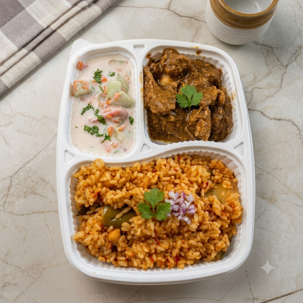 Bhavana Rice with Spicy Chicken