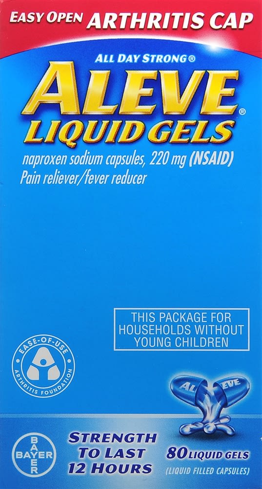 Aleve Liquid Gels Easy Open Arthritis Cap Optum Store Optum Store