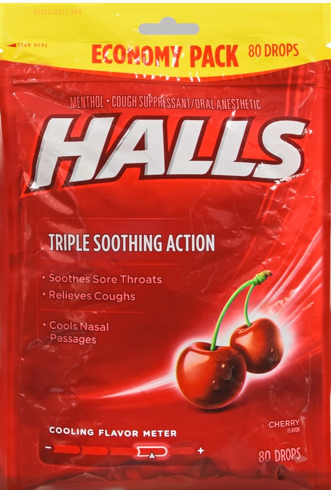 Halls Cough Drops Cherry, 80ct Optum Store Optum Store