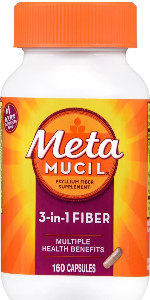 Metamucil 3in1 Fiber Capsules, 160 count Optum Store