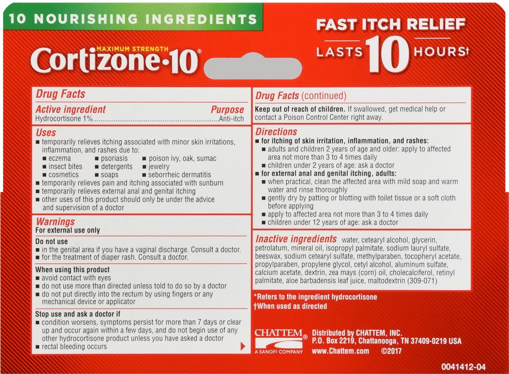 Cortizone 10 Plus Ultra Moisturizing AntiItch Creme Optum Store